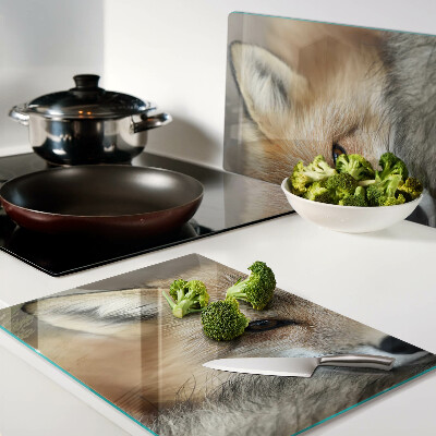 Tabla para cortar Zorro rojo joven