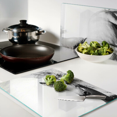 Tabla de cocina Caballo en blanco y negro