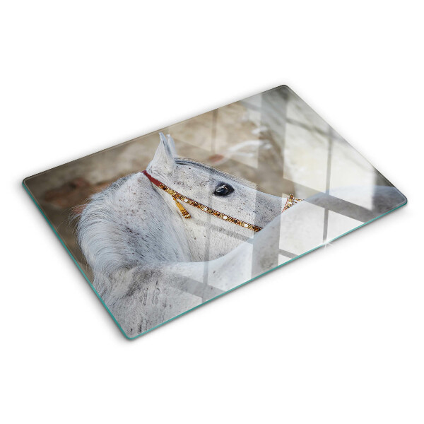 Tabla para cortar Caballo joven blanco