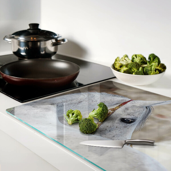 Tabla para cortar Caballo joven blanco