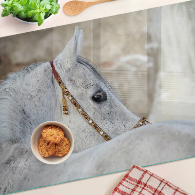 Tabla para cortar Caballo joven blanco