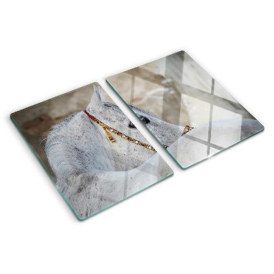 Tabla para cortar Caballo joven blanco