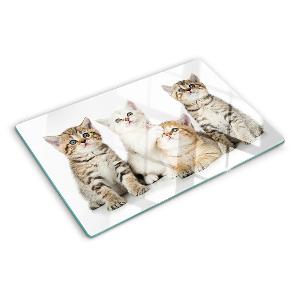 Tabla para cortar Una bandada de gatitos