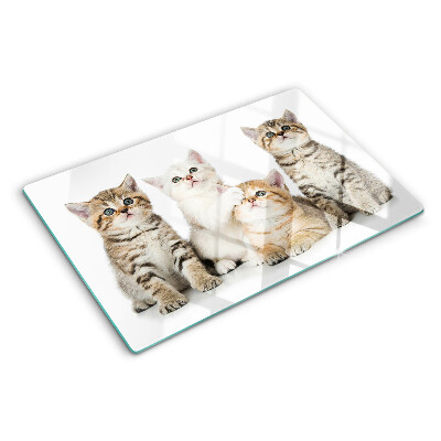 Tabla para cortar Una bandada de gatitos