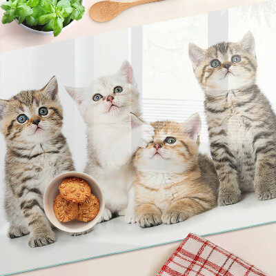 Tabla para cortar Una bandada de gatitos