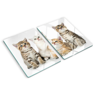 Tabla para cortar Una bandada de gatitos