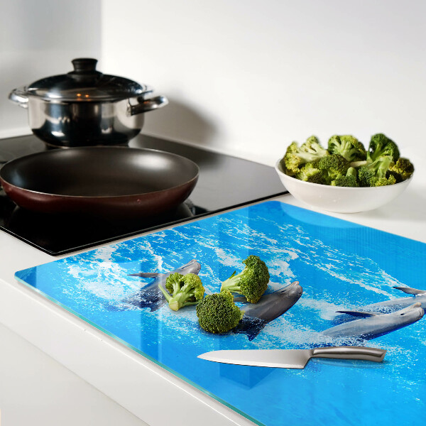 Tabla de cocina Delfines saltando sobre las olas