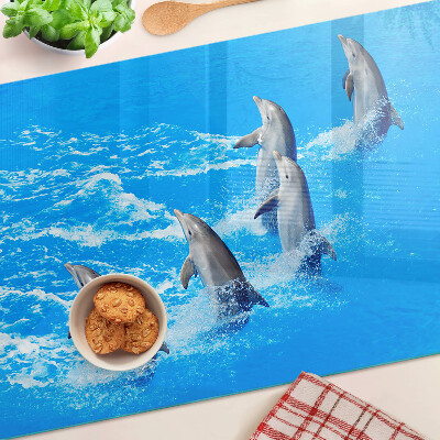 Tabla de cocina Delfines saltando sobre las olas