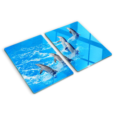 Tabla de cocina Delfines saltando sobre las olas
