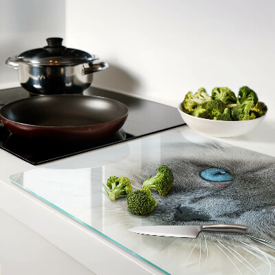 Tabla para cortar Un gato con ojos azules