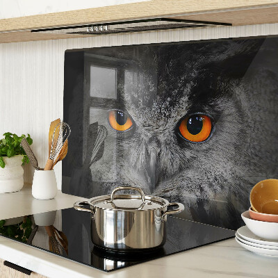 Tabla de cocina Búho con ojos naranjas