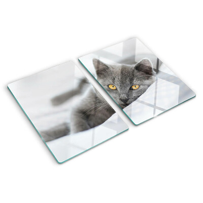 Tabla para cortar Un gato con ojos amarillos