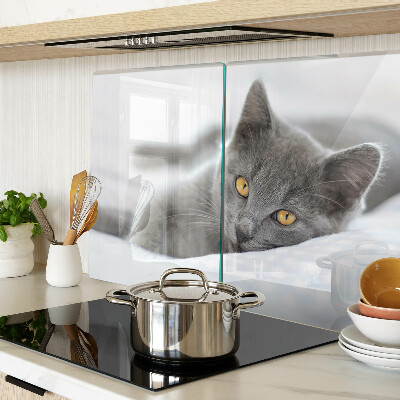 Tabla para cortar Un gato con ojos amarillos