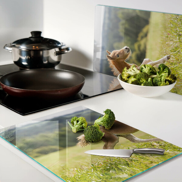 Tabla de cortar Potro en el prado