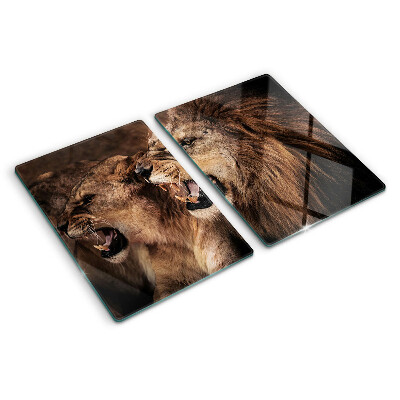 Tabla de cocina Leones rugientes