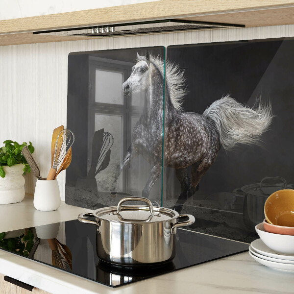 Tabla para cortar Un caballo moteado en fuga