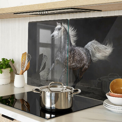 Tabla para cortar Un caballo moteado en fuga