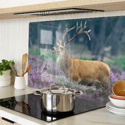 Tabla de cocina Ciervos en un paisaje de lavanda