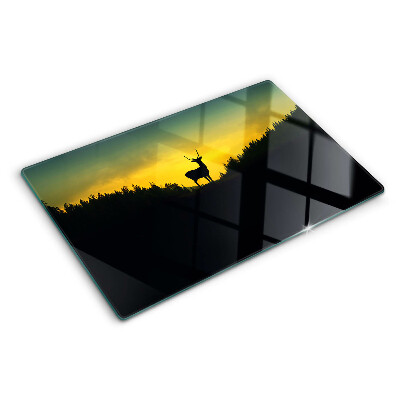 Tabla de cocina Ciervos contra el sol poniente