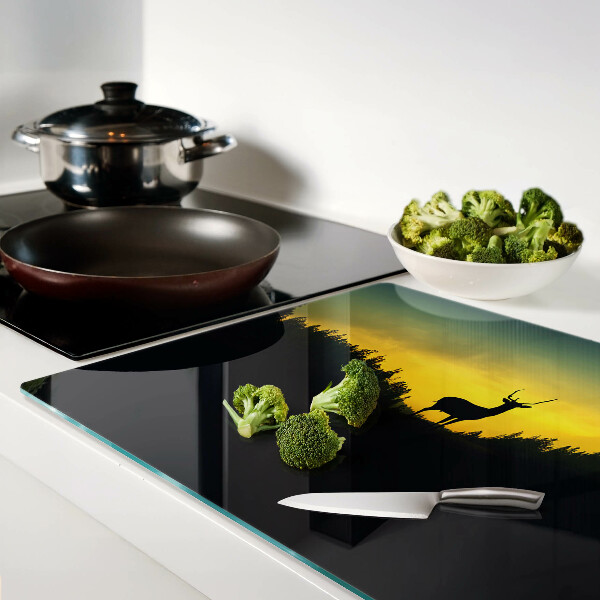 Tabla de cocina Ciervos contra el sol poniente