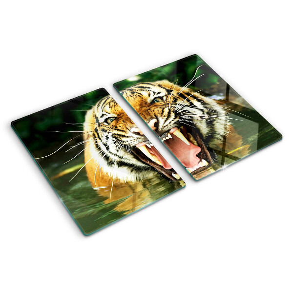 Szklana deska kuchenna Tygrys w ataku