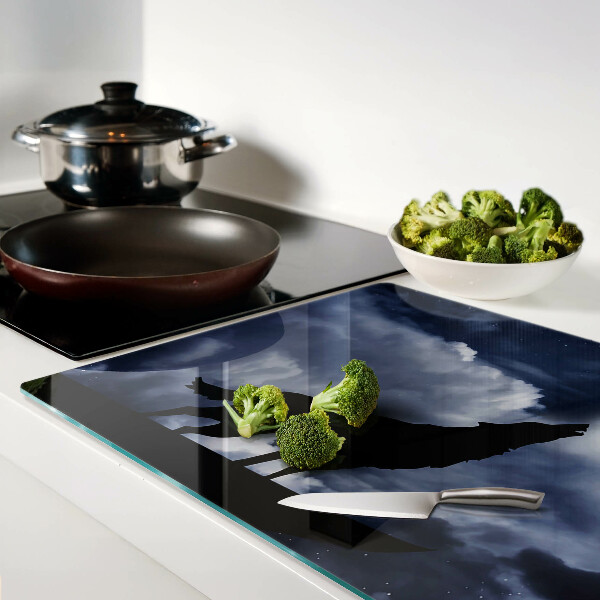 Tabla para cortar Lobo a la luz de la luna