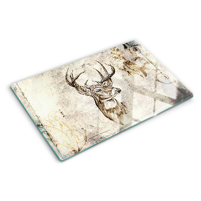 Deska kuchenna szklana Jeleń z antlerami