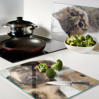 Tabla de cortar Perros, gatos, conejos