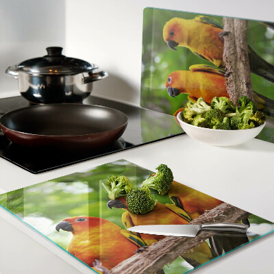 Tabla para cortar Loros en una rama