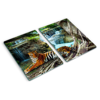 Tabla de cocina Tigre en su hábitat natural