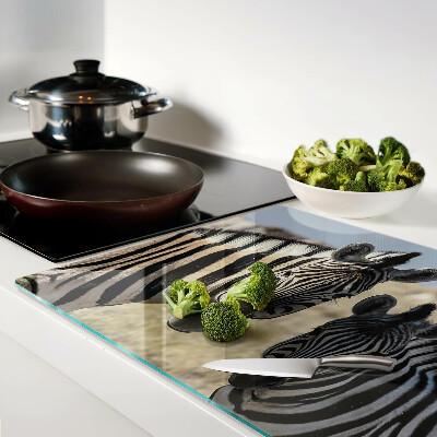 Tabla para cortar Cebras en su hábitat natural