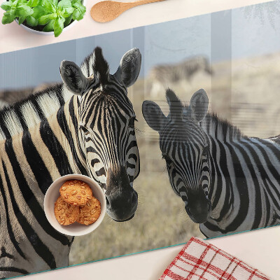 Tabla para cortar Cebras en su hábitat natural