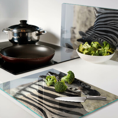 Tabla para cortar Cebras en su hábitat natural