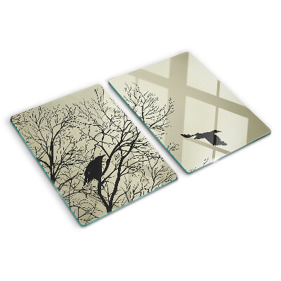 Tabla de cocina Pájaros en las ramas de los árboles