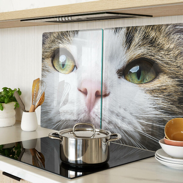 Tabla para cortar Un gato con ojos verdes