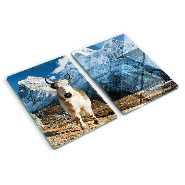 Tabla de cocina Vaca en las montañas