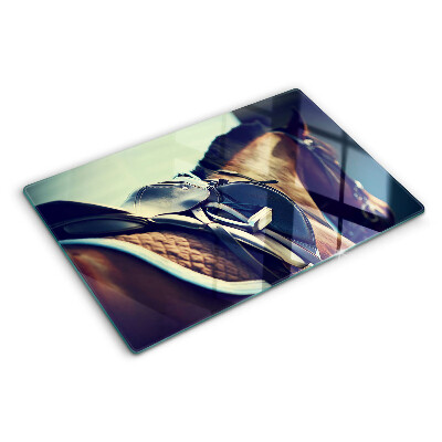 Deska kuchenna szklana Konie i akcesoria jeździeckie