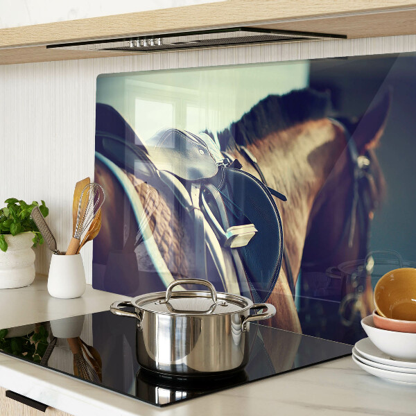 Tabla de cortar de cristal Caballos y accesorios ecuestres