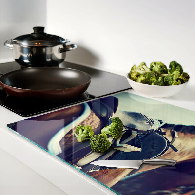 Tabla de cortar de cristal Caballos y accesorios ecuestres