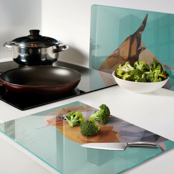 Tabla para cortar Pájaro de baja poli