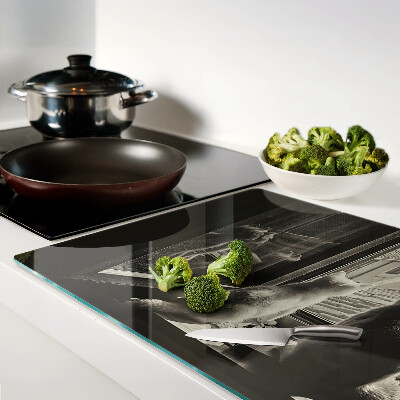 Tabla de cortar Gatos en la ventana