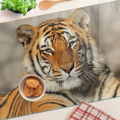 Tabla de cocina Un tigre en su estado natural.