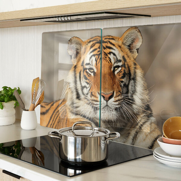 Tabla de cocina Un tigre en su estado natural.