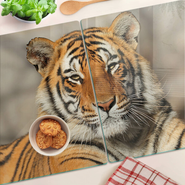 Tabla de cocina Un tigre en su estado natural.