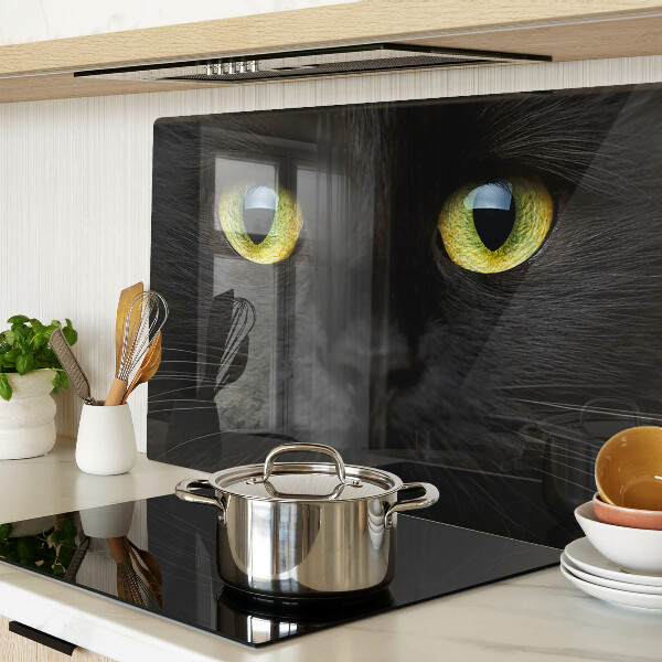 Tabla para cortar Gato negro con ojos verdes