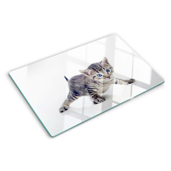 Tabla para cortar Gatito con ojos azules
