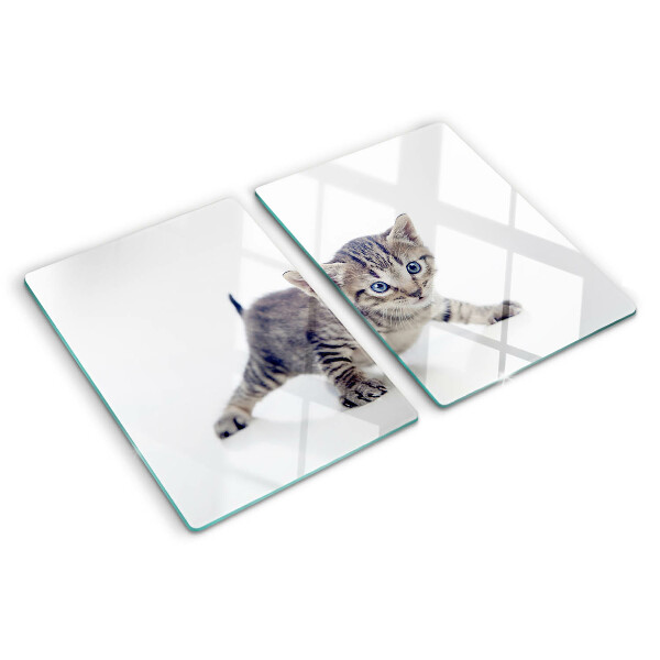 Tabla para cortar Gatito con ojos azules