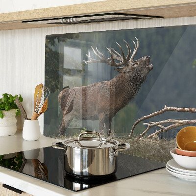 Tabla de cortar de cristal Ciervos en su hábitat natural