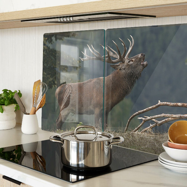 Szklana deska kuchenna Jeleń w naturalnym środowisku
