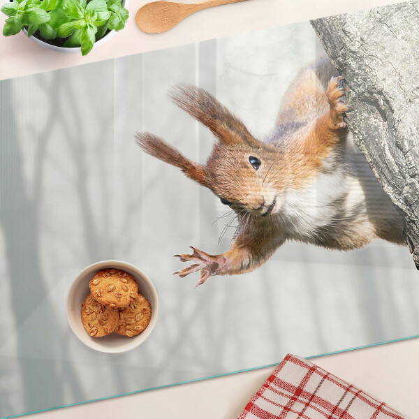 Tabla de cortar Ardilla en una rama